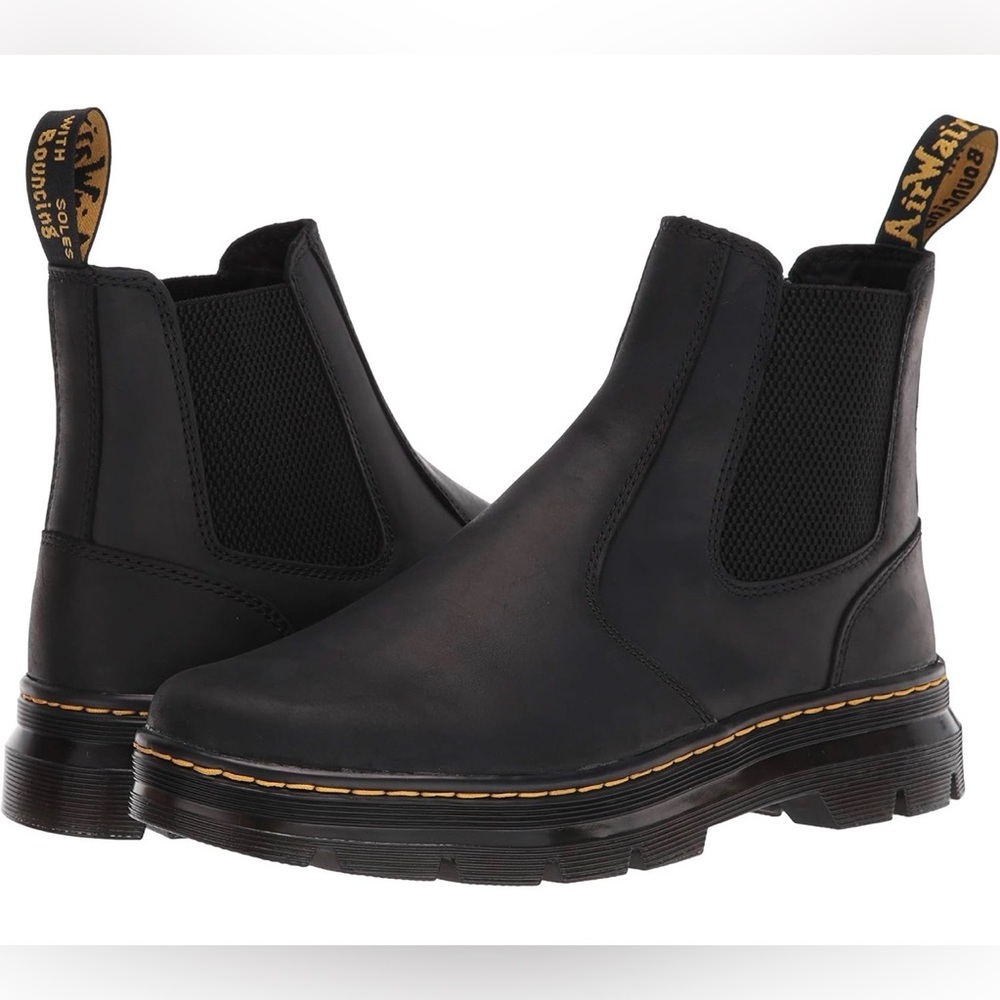 Dr. Martens unisex-adult Embury Leather Chelsea Boot black Wyoming